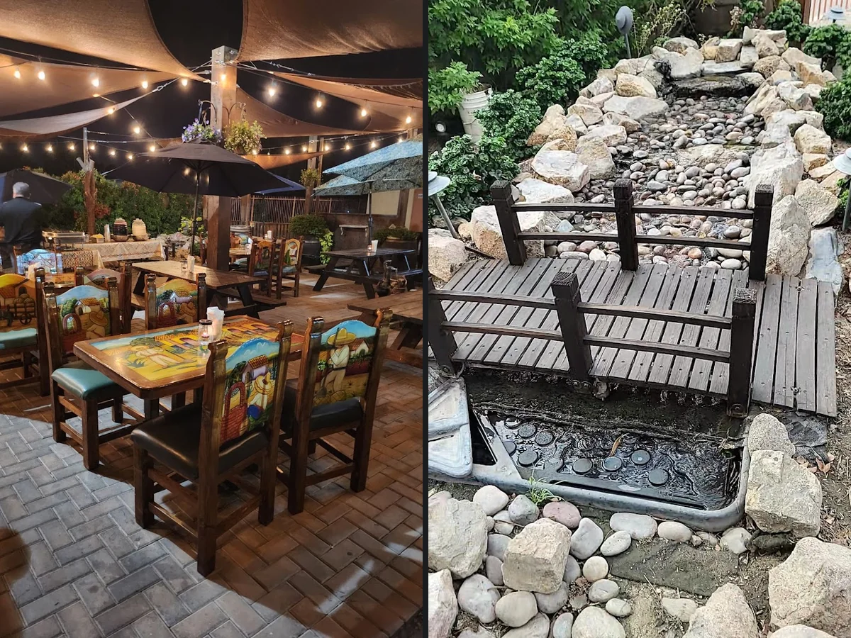 Family-friendly dining space with table service.